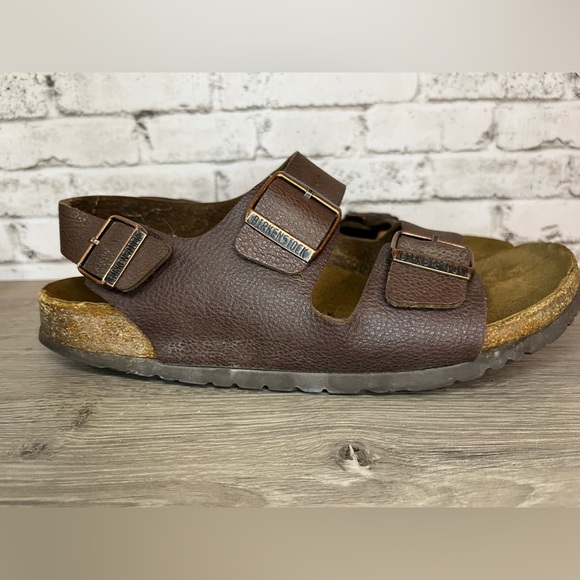 Birkenstock Other - Birkenstock Milano Leather Mens Strap Sandals 9